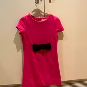 Pink dress with black bow from Kate spade kids